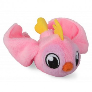 MASKOTKA MAGNETYCZNA BUNNIES FRIENDS PLUSZOWY PTASZEK JASNORÓŻOWY