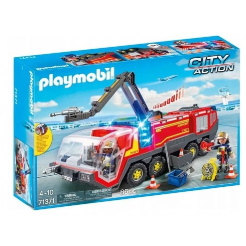 PLAYMOBIL 71371 POJAZD STRAŻACKI NA LOTNISKU ZE ŚWIAITŁEM PLAYMOBIL 71371 POJAZD STRAŻACKI NA LOTNISKU ZE ŚWIAITŁEM