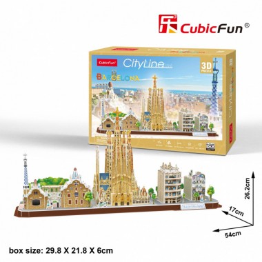 Cubicfun Puzzle 3D City Line Barcelona