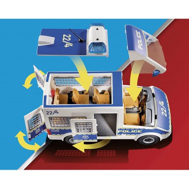 Playmobil Transporter policyjny ze światłem i dźwiękiem 70899