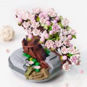 COIL Klocki konstrukcyjne zestaw 425 elementów drzewki Bonsai z kwiatami kompatybilne