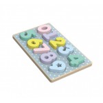 Iwood Układanka drewniana cyferki Pastelowa Iwood Układanka drewniana cyferki Pastelowa