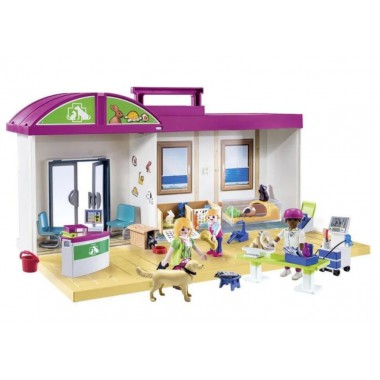 PLAYMOBIL KLOCKI PRZENOŚNA KLINIKA DLA ZWIERZĄT 71715 D