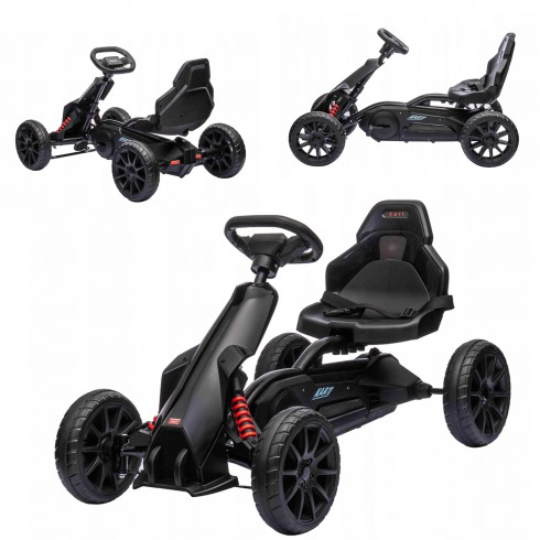 COIL Gokart dla dzieci na pedały Performance czarny COIL Gokart dla dzieci na pedały Performance czarny