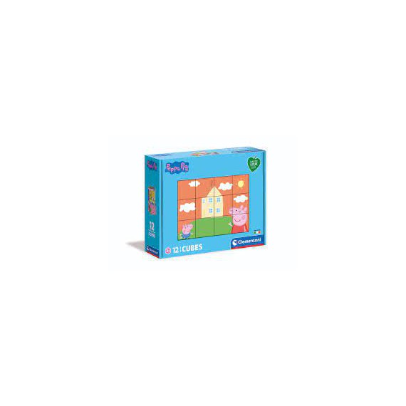 Clementoni Puzzle 12 kostki play for future Świnka Pepa