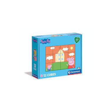 Clementoni Puzzle 12 kostki play for future Świnka Pepa