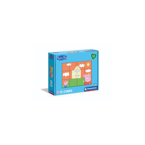 Clementoni Puzzle 12 kostki play for future Świnka Pepa Clementoni Puzzle 12 kostki play for future Świnka Pepa