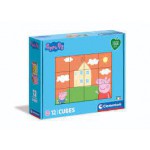 Clementoni Puzzle 12 kostki play for future Świnka Pepa Clementoni Puzzle 12 kostki play for future Świnka Pepa