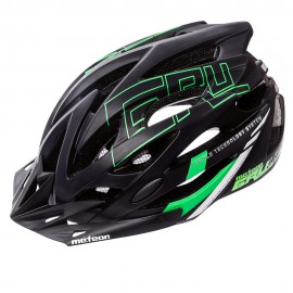 KASK ROWEROWY METEOR GRUVER S 52-56 CM CZARNY/ZIELONY