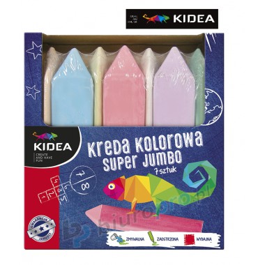 KIDEA KREDA KOLOROWA SUPER JUMBO 7 KOLORÓW