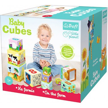 Trefl Baby cubes - Na farmie - Little planet