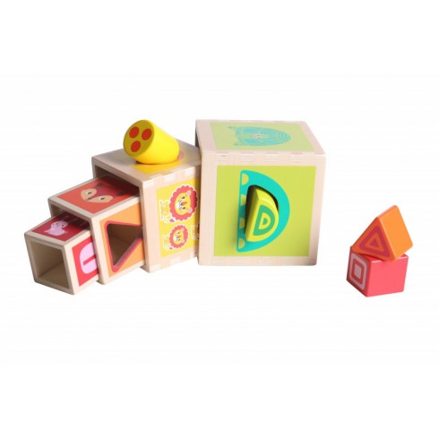 Iwood Wieża z klocków Sorter drewniany Iwood Wieża z klocków Sorter drewniany