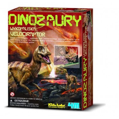 4m Zestaw naukowy Wykopaliska - Velociraptor