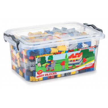 COIL Klocki konstrukcyjne zestaw 576 el. elementów w plastikowym pudełku