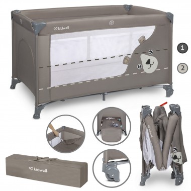 ŁÓŻECZKO TURYSTYCZNE DWUPOZIOMOWE KIDWELL BLISSY DUO BEIGE