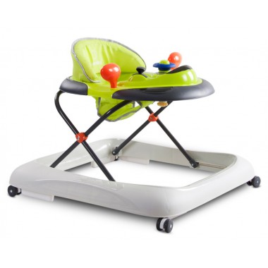 Sunbaby Chodzik z kierownicą - cytrynowo szary