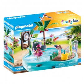Playmobil - Basen z armatką wodną 70610