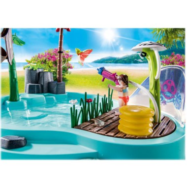 Playmobil - Basen z armatką wodną 70610