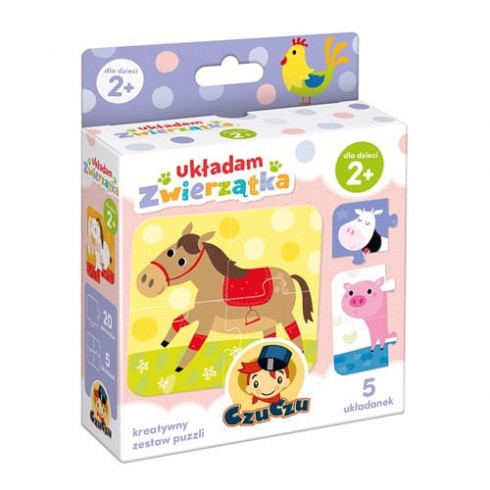 Czuczu Układanka Ukladam zwierzątka 2+ Czuczu Układanka Ukladam zwierzątka 2+