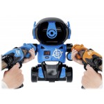 COIL Gra zręcznościowa dla dzieci strzelanie do celu Robot + 2 pistolet + 24 piłki niebieski COIL Gra zręcznościowa dla dzieci strzelanie do celu Robot + 2 pistolet + 24 piłki niebieski