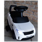 COIL Jeździk na akumulator chodzik pchacz 3w1 samochód Land Rover Discovery samochód duży dla dzieci biały COIL Jeździk na akumulator chodzik pchacz 3w1 samochód Land Rover Discovery samochód duży dla dzieci biały