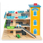 COIL Garaż parking samochodowy auta autka zestaw winda drewniany piętrowy COIL Garaż parking samochodowy auta autka zestaw winda drewniany piętrowy