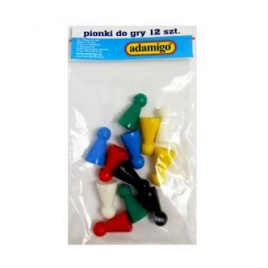 Adamigo Pionki do gry 12 szt.