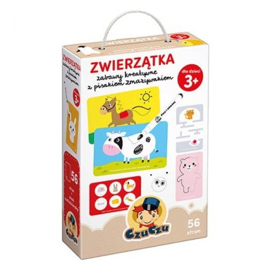 Czuczu Zestaw edukacyjny Zwierzątka Zabawy kreatywne z pisakiem zmazywakiem