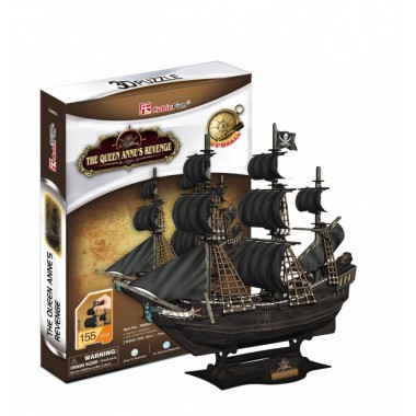 Cubicfun Puzzle 3D Okręt piracki - Zemsta królowej Anny
