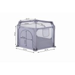 DUŻY KOJEC PLAC ZABAW KIDWELL FANKO GREY 120x120