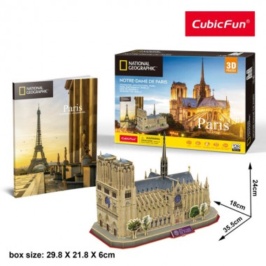 Cubicfun Puzzle 3D Notre Dame National Geographic