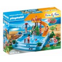 PLAYMOBIL Basen odkryty ze zjeżdżalnią 4858