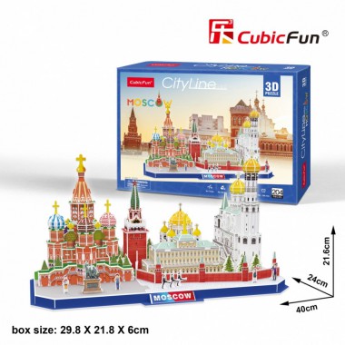 Cubicfun Puzzle 3D City Line Moskwa