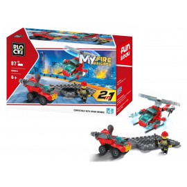 Klocki Blocki MyFireBrigade Helikopter 87el. KB0851