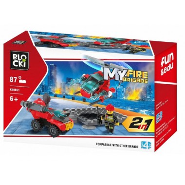 Klocki Blocki MyFireBrigade Helikopter 87el. KB0851