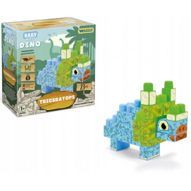 Wader Klocki Dino Baby Blocks triceratops