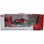 COIL Zdalnie sterowany samochód auto RC pilot duży zestaw 2 auta Mercedes Actros z lawetą 1:24 RTR czerwony COIL Zdalnie sterowany samochód auto RC pilot duży zestaw 2 auta Mercedes Actros z lawetą 1:24 RTR czerwony