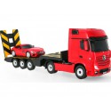 COIL Zdalnie sterowany samochód auto RC pilot duży zestaw 2 auta Mercedes Actros z lawetą 1:24 RTR czerwony