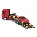 COIL Zdalnie sterowany samochód auto RC pilot duży zestaw 2 auta Mercedes Actros z lawetą 1:24 RTR czerwony