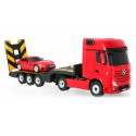 COIL Zdalnie sterowany samochód auto RC pilot duży zestaw 2 auta Mercedes Actros z lawetą 1:24 RTR czerwony