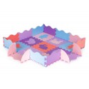 COIL Mata edukacyjna piankowa duża puzzle składana dla dzieci i niemowląt fioletowa