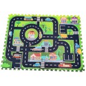 COIL Mata edukacyjna piankowa duża puzzle miasto ulice składana dla dzieci i niemowląt
