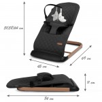Kidwell Leżaczek bujaczek LARO Black Wooden