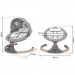 KIDWELL BUJACZEK ELEKTRYCZNY 2W1 LUXI DARK MELANGE/WOODEN KIDWELL BUJACZEK ELEKTRYCZNY 2W1 LUXI DARK MELANGE/WOODEN