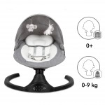 BUJACZEK LEŻACZEK ELEKTRYCZNY 2W1 KIDWELL LUXI Z MOSKITIERĄ I BLUETOOTH MELANGE/BLACK