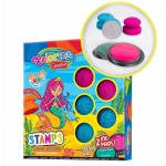 Zestaw stempelków Colorino Syrenka 6 sztuk