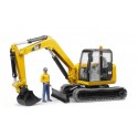 Bruder Minikoparka CAT z figurka robotnika