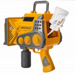 COIL Pistolet do baniek mydlanych + płyn bańki mydlane automat mega koparka żółta COIL Pistolet do baniek mydlanych + płyn bańki mydlane automat mega koparka żółta