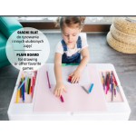 MULTIFUN ZESTAW MEBLI DZIECIĘCYCH STOLIK 2 KRZESEŁKA MULTICOLOR