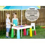 MULTIFUN ZESTAW MEBLI DZIECIĘCYCH STOLIK 2 KRZESEŁKA MULTICOLOR